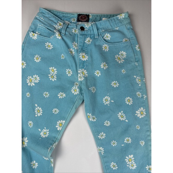 Vtg. Paris Blues Women's Size 7 Low Rise Flare Daisy Jeans Y2K  Made in USA - Picture 9 of 14